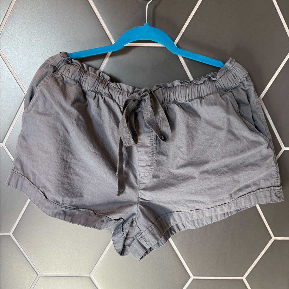 Loft Outlet Gray Drawstring Shorts